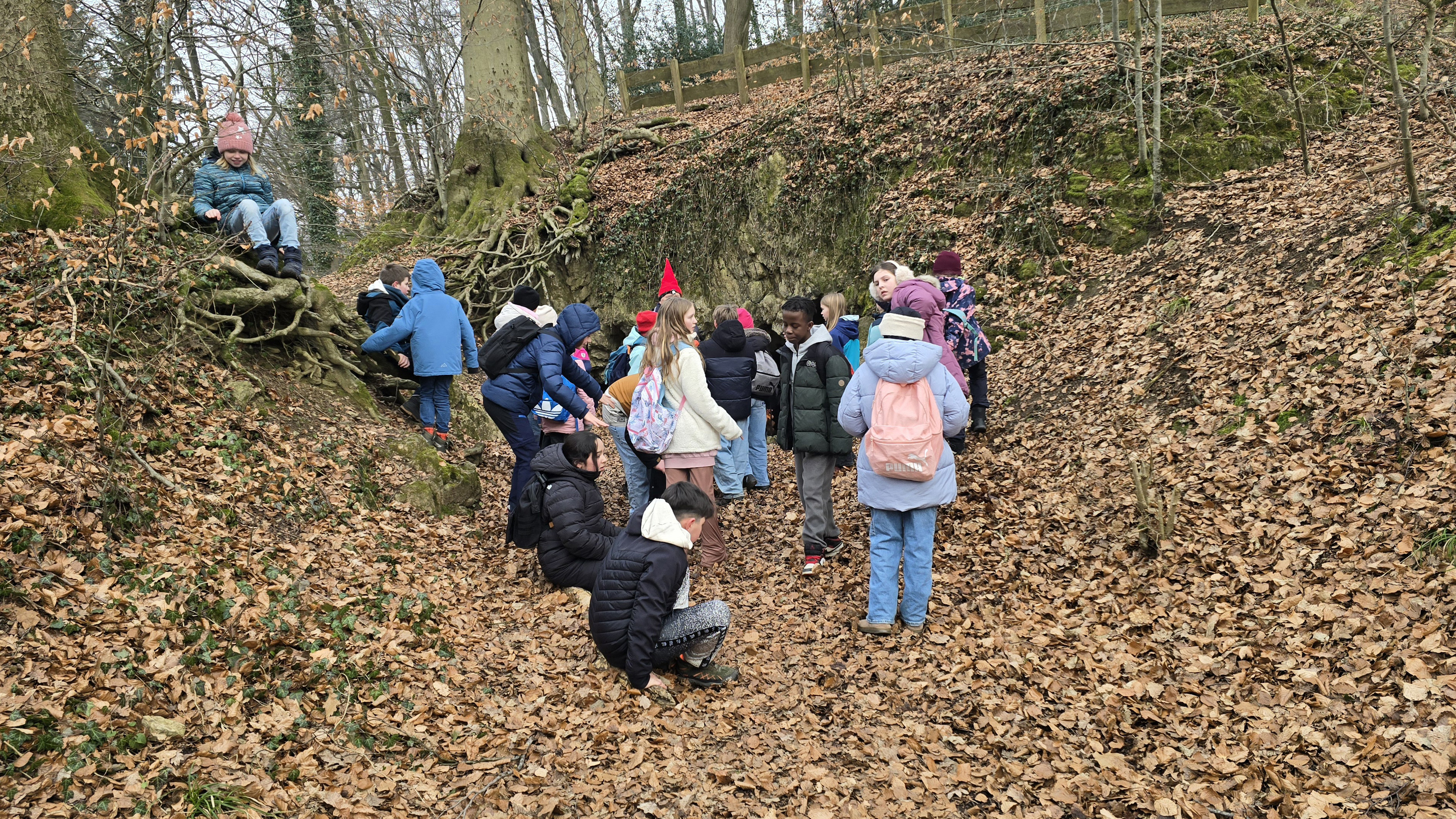 MausKlasse Lindlar bei der Reportage aus der Zwergenhöhle