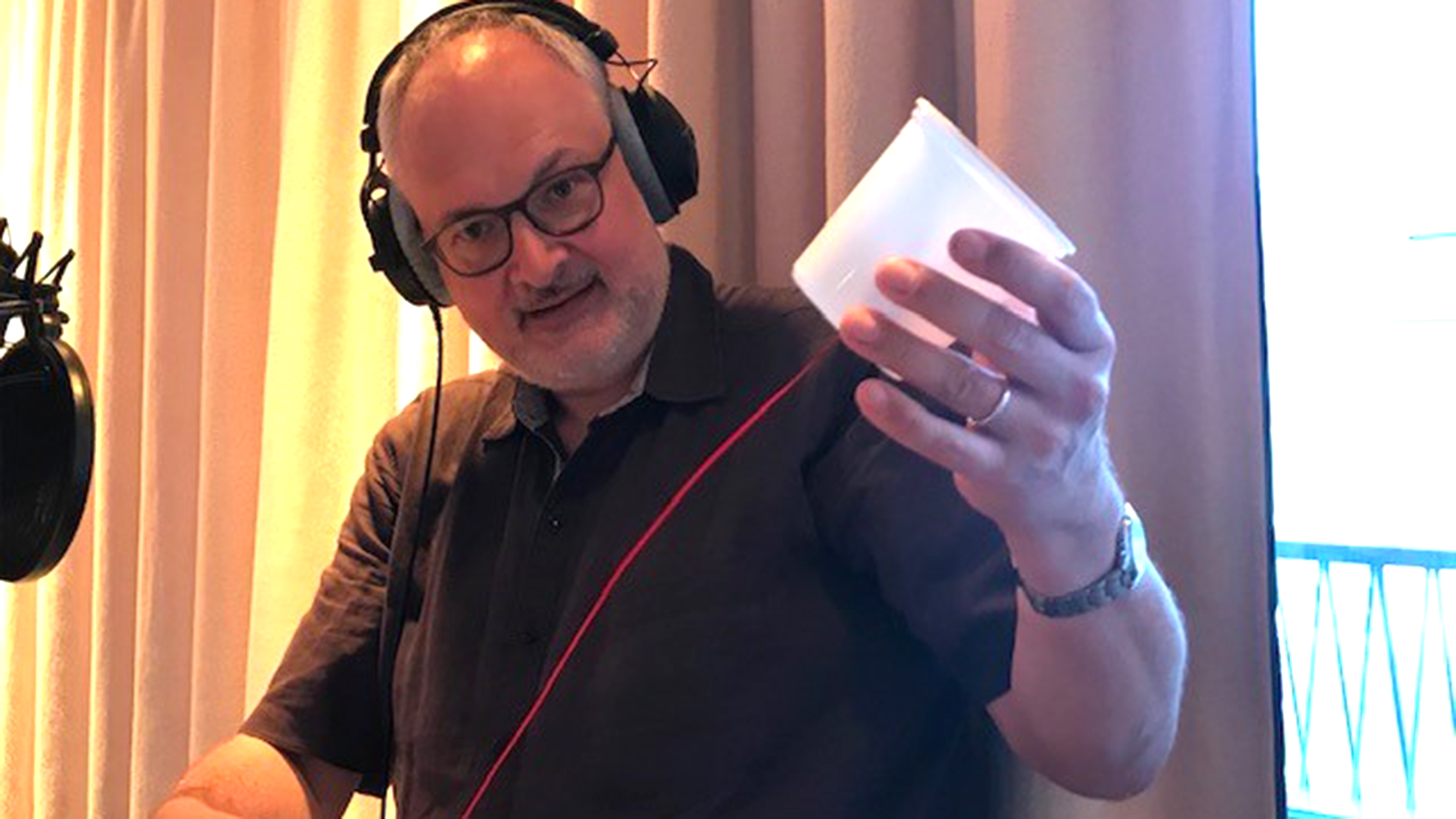 Joachim Hecker mit Talkie Tape im Mausstudio